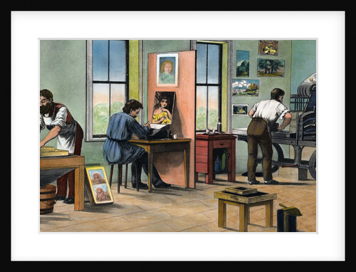 Early Lithography Room by Anonymous