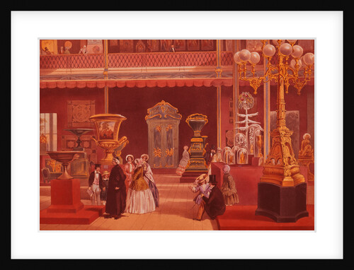 Color Print Depicting Products of India at the 1851 London Exposition by Anonymous
