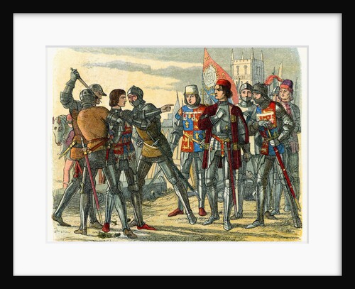 Print of the Murder of King Edward IV by Anonymous