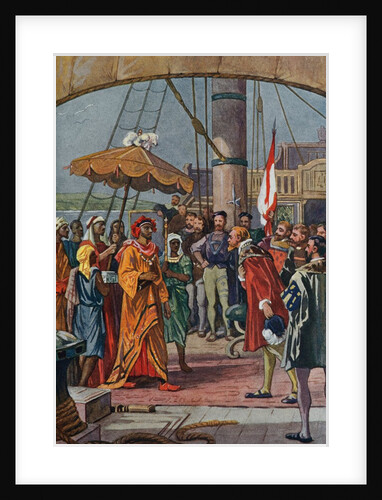 Sir Francis Drake Greeting Eastern Prince by Anonymous