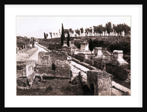 Pompeii's 'Street of Tombs' by Anonymous