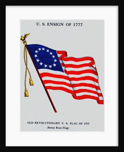 United States Old Revolutionary Flag by Anonymous