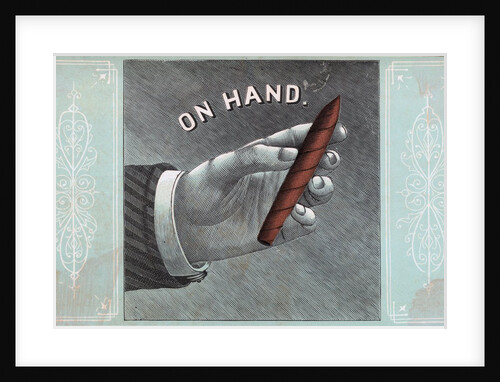 Man's Hand with Cigar by Anonymous