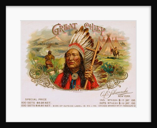 Great Chief Cigar Advertisement by Anonymous