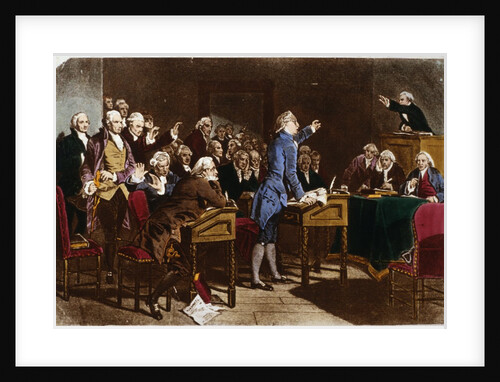 Patrick Henry Addressing the Virginia Assembly by Anonymous
