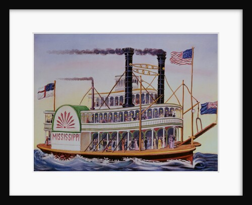 People Riding Excursion Steamer Mississippi by Anonymous