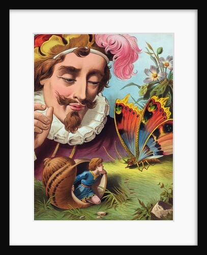 Tom Thumb Being Discovered While Peeping from Shell by Anonymous