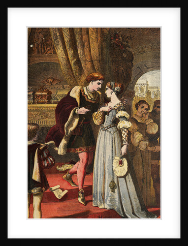 Portia and Bassanio Meeting by Anonymous