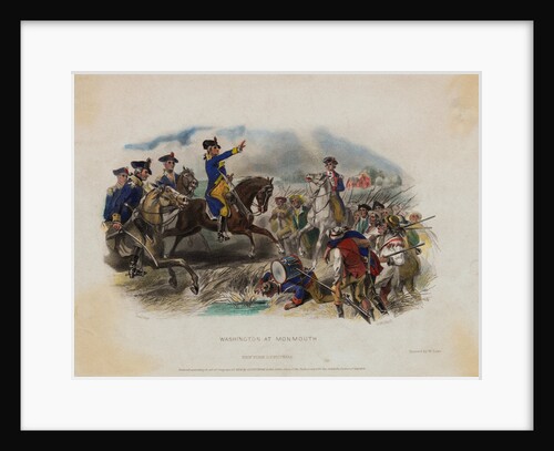 George Washington and His Men During Monmouth Battle by Anonymous