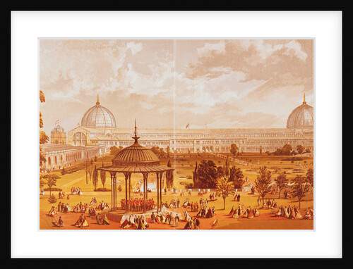 Garden Grounds and Crystal Palace During Exhibition by Anonymous