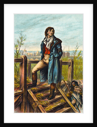 Man Climbing Gallows Scaffold by Anonymous