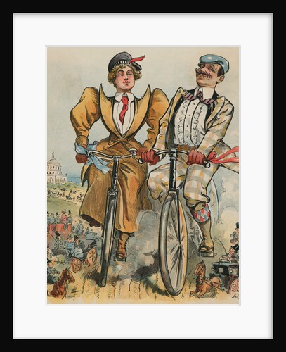 People Riding Bicycles by Anonymous