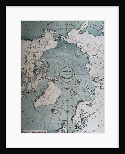 Map Showing the North Polar Sea by Anonymous