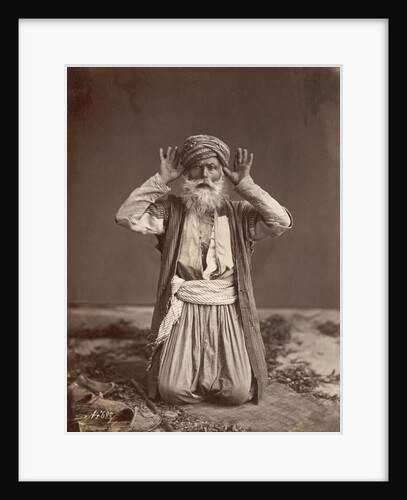 Muslim Man Poses in Prayer by Anonymous