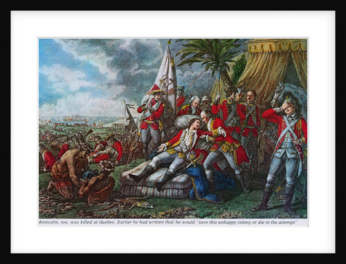 Marquis de Montcalm Dying in French and Indian War by Anonymous