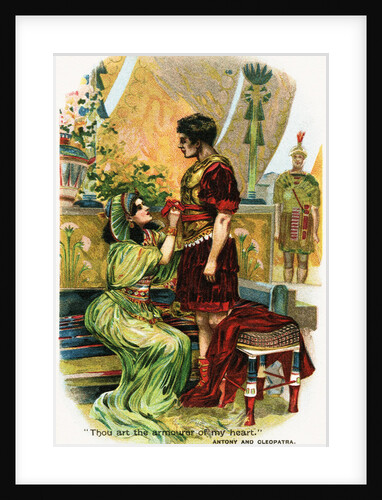Antony and Cleopatra in Tender Moment by Anonymous