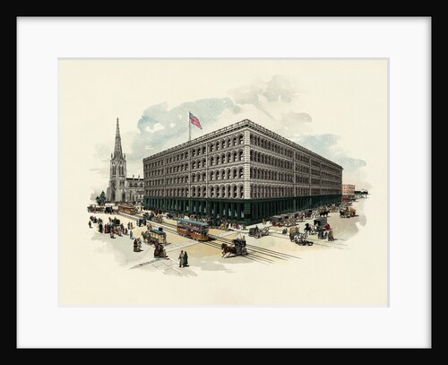 Exterior of A T Stewart Department Store by Anonymous