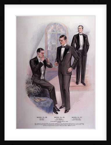 Men in Tuxedos and Tails by Anonymous