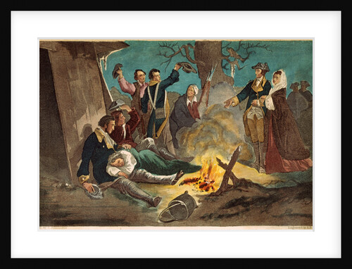George Washington and Wife Visiting Troops by Anonymous