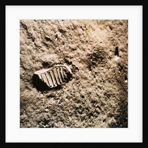 Astronaut's Footprint on the Moon by Anonymous