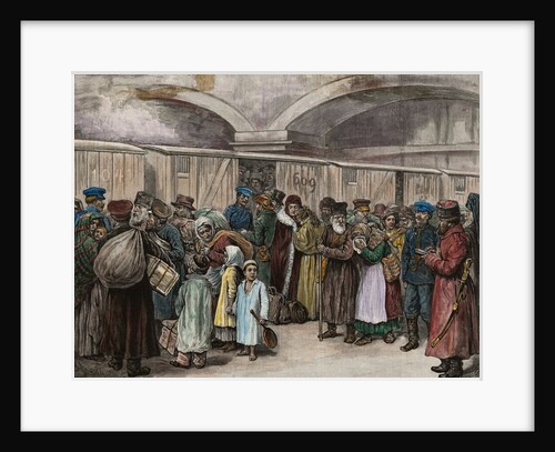 Sketch of Jews Being Ordered from Their Homeland in Russia by B. Baruch