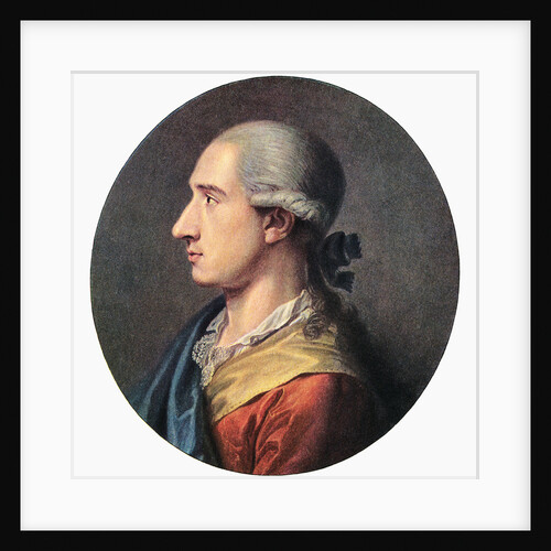 Profile of German Author Johann Wolfgang Von Goethe by Anonymous