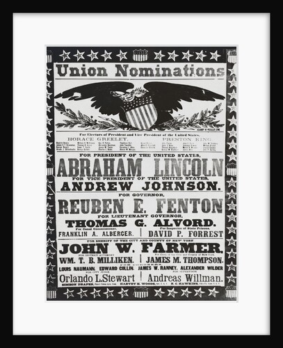 Early American Campaign Poster by Anonymous