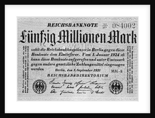 Fifty Million Mark Bill by Anonymous