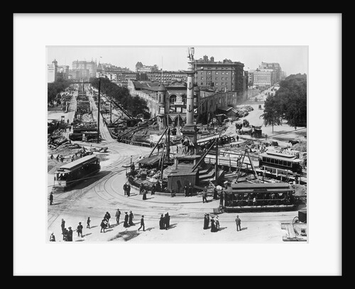 Construction at Columbus Circle in New York City by Anonymous