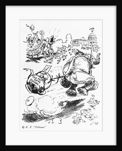 Editorial Cartoon Illustration of Teapot Dome Scandal by Anonymous