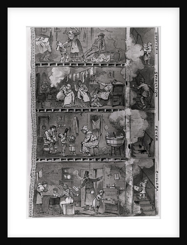 Illustration of Slums in Lower New York by Anonymous
