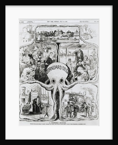 Political Cartoon of Pollution Problems with Standard Oil Company as Octopus by Anonymous