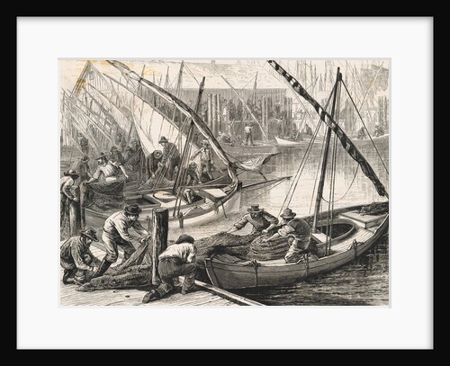 Fishermen Unloading Fish by Anonymous