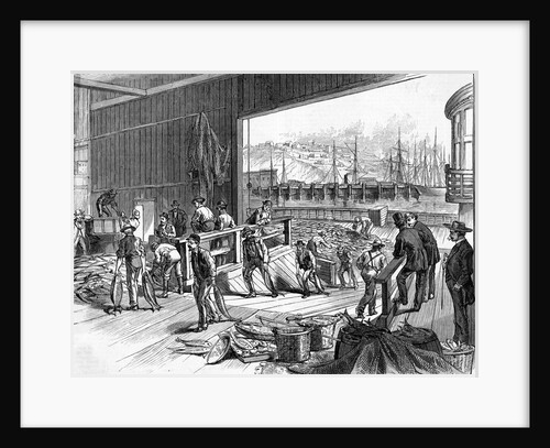 Workers Unloading Fish by Anonymous