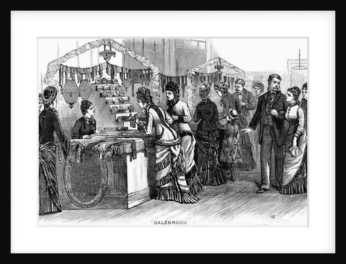 Woman Merchant Selling to Group of Women and Men by Anonymous