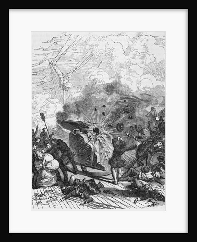 Gun Explosion Aboard Princeton Steamship by Anonymous
