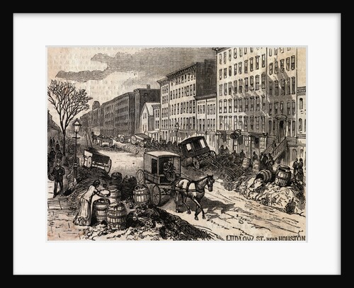 Carriage Passing Through Unsanitary Street Conditions by Anonymous
