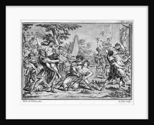 Lithograph of The Rape of the Sabines by Anonymous