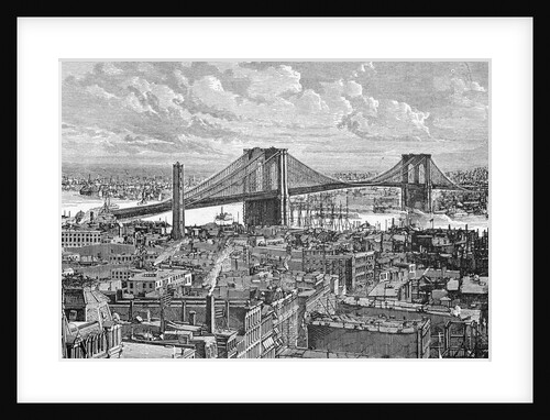 View of the Brooklyn Bridge by Anonymous