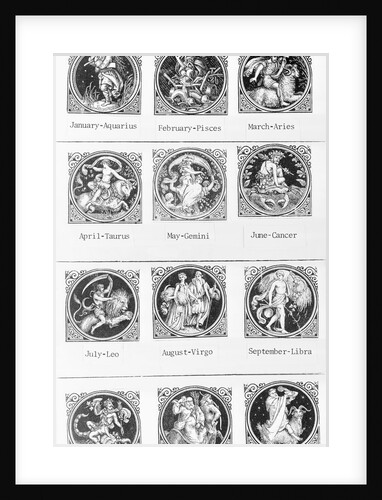 Illustration of Each Zodiac Sign by Anonymous