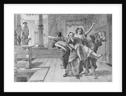 Scene of Ancient Roman Saturnalia by Anonymous
