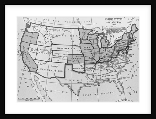 Map of United States by Anonymous