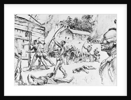 Deerfield Massacre During King Philip's War by Anonymous