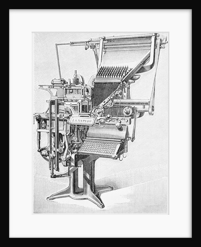 19th Century Linotype Machine by Anonymous