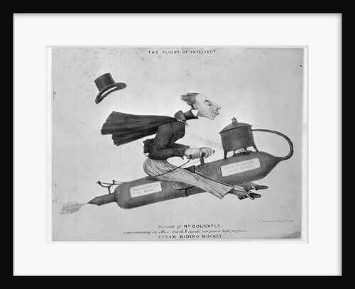 Man on Flying Machine by Anonymous