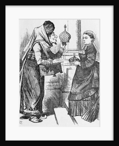 Illustration of Exchange Between Disraeli and Queen Victoria by Anonymous