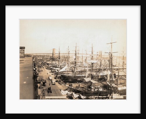 Ships Docking at Seaport by Anonymous