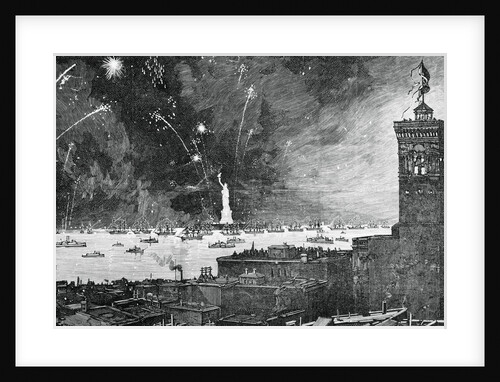 New York City Celebrating the Statue the Liberty by Anonymous
