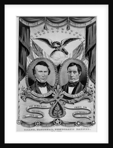 Franklin Pierce and William King on Election Poster by Anonymous