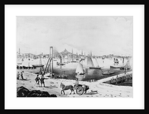 Dock Scene of Boston by Anonymous